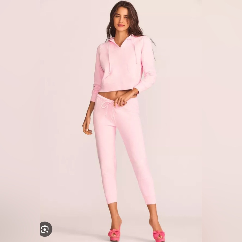 LoveShackFancy Jogger Pant in Tuscany Pink Size M - Picture 2 of 2